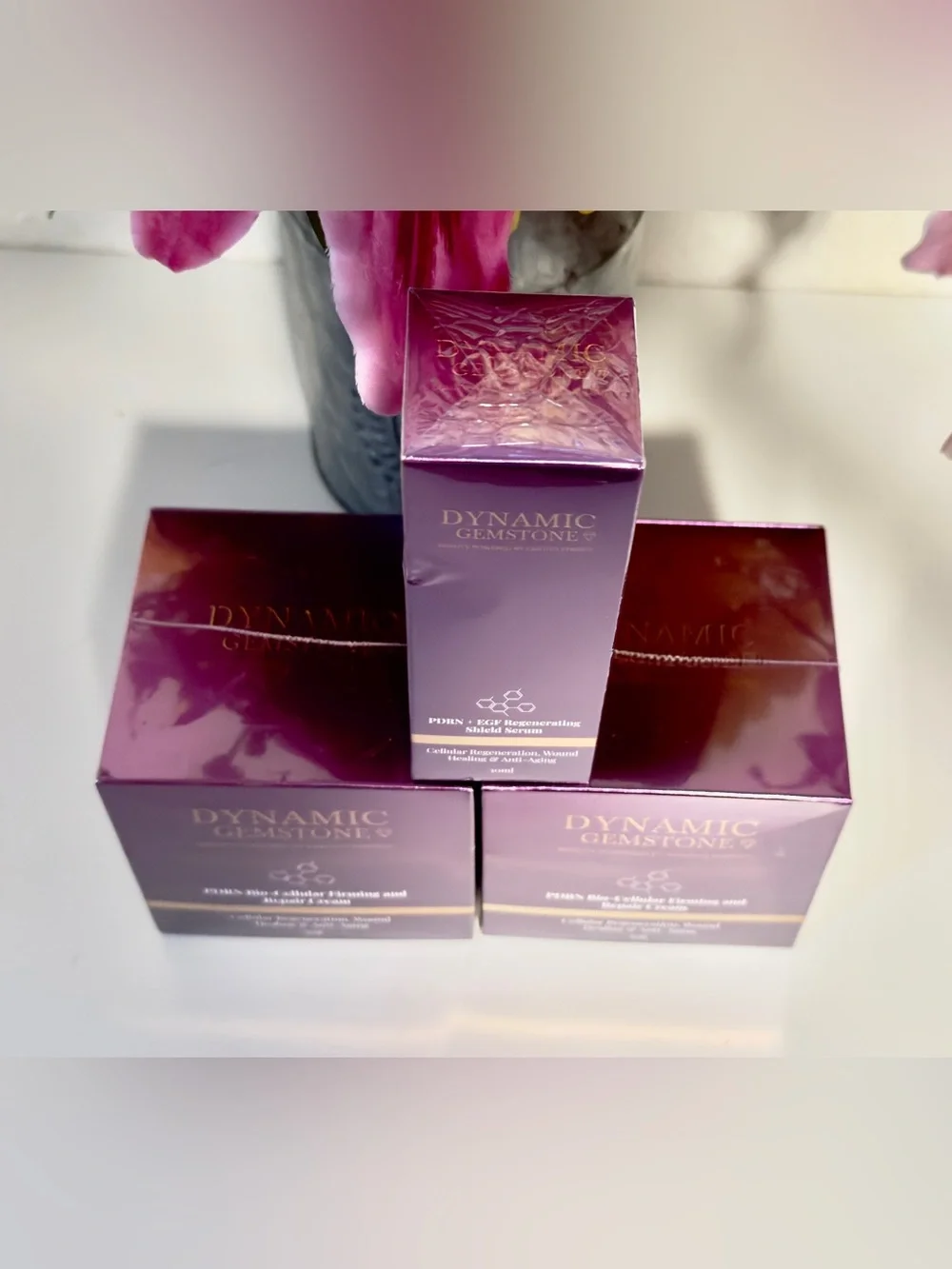 Dynamic Gemstones PDRN Bio-Cellular Firming & Repair Cream, Serum & Mask Set